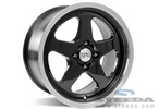 Wheel - 18x8.5 Black with Mirror Lip